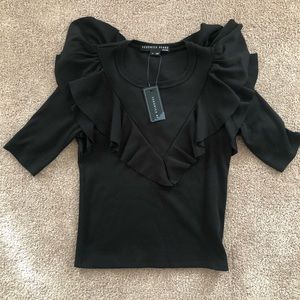 Veronica Beard Ruffled Top